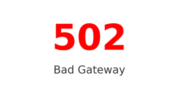 502 Bad Gateway 이미지